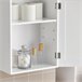 Armário de parede com 2 prateleiras BZR19-W SoBuy Branco