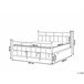 Beliani Cama com estrado Metal LYNX Preto