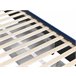 Beliani Cama com armazenamento Veludo LIEVIN 145x217 Azul Marino