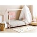 Beliani Cama com estrado Pinho APPY Rosa Talco