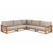 Beliani Conjunto lounge TIMOR Cinza Escuro