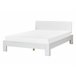 Beliani Cama com estrado Pinho ROYAN 147x207 Branco