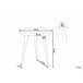 Beliani Conjunto de mesas DENNY 45x45 Castanho