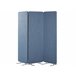 Beliani Biombo dobrável STANDI 184x30 Azul