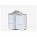 Mesa de cabeceira 3 gavetas branco mate BUGANVILLA Branco