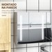 Armário Casa de Banho com Espelho MDF e Vidro kleankin Branco