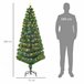 Árvore de Natal PVC e Metal HOMCOM, casa - natal Verde