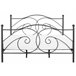 Beliani Cama com estrado Metal DINARD 187x208 Preto