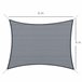 Vela de Sombra Retangular HDPE Outsunny Cinza