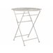 Beliani Mesa de jardim STIFFE Branco/ Bege