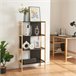 [en.casa] Estantes de Prateleiras Dønna Ypäjä 4 prateleiras MDF Preto/ Creme