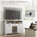 Aparador de Cozinha MDF HOMCOM, casa - móveis de armazenamento Branco