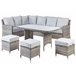 Beliani Conjunto lounge LACONA Cinza Escuro