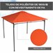 Toldo de Reposição para Pérgola Poliéster Outsunny 2x2 Laranja