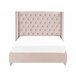 Beliani Cama Terciopelo LUBBON 189x215 Cinza