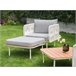 Beliani Conjunto lounge SENISE Branco/cinza