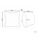 Beliani Almofada decorativa URPAD 45x45 Multicor