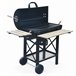 Serge barbecue a carvão, fumeiro, fumeiro americano Preto