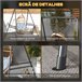 Suporte para Cadeira Suspensa aço Outsunny Preto