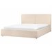 Beliani Cama baú Bouclé MOISSAC 197x224 Bege