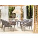 Beliani Mesa de jardim LIPARI Cinza Escuro
