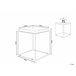 Beliani Mesa de apoio SAXON 40x40 Branco