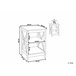 Beliani Mesa de apoio FOSTER 40x40 Branco