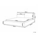Beliani Cama com estrado Bombazine VINAY 196x233 Bege