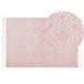 Beliani Pelos curtos ADANA 160x230 Rosa Talco