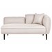 Beliani Chaise longue Bouclé CHEVANNES Bege