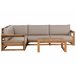 Beliani Conjunto lounge TIMOR Cinza Escuro