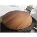 ANGEL CERDA Mesa de jantar extensível redonda nogueira 140x80 Nogal