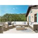 Beliani Conjunto lounge Ratan sintético MAESTRO Branco/ Bege