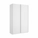 Armário 2 portas com efeito madeira Branco