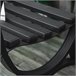 Banco de Jardim Aço e Ferro Fundido Outsunny 128x58 Preto