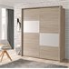 Roupeiro SKIVE portas deslizantes 170x209cm Carvalho