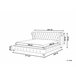 Beliani Cama Terciopelo CAVAILLON 225x246 Cinza Claro
