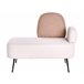 Beliani Chaise longue versão à direita Poliéster ARCEY Bege
