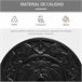 Base Chapéu de Sol Semicircular Aço, Cimento e HDPE Outsunny 50x32 Preto