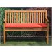 Beliani Almofada de assento para exterior VIVARA 112x54 Vermelho
