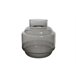Vaso ULA marca DECORIS 18x18x19cm Cinza