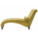 Beliani Chaise longue Terciopelo MURET Bege