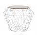 Beliani Mesa de apoio ELIDA 43x43 Dourado
