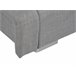 Beliani Cama com estrado Pele NANTES 208x237 Cinza Claro