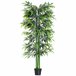 Bambú Artificial PE e cimento Outsunny Verde