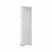 Armário multiuso com 1 porta efeito madeira Branco