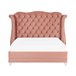 Beliani Cama Veludo AYETTE 205x215 Cinza