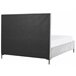 Beliani Cama con almacenaje Terciopelo SEZANNE 150x215 Azul Marino