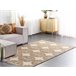 Beliani Entrelaçado KONURTAY 160x230 Bege