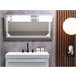 Beliani Espejo de baño AVRANCHES Cinza